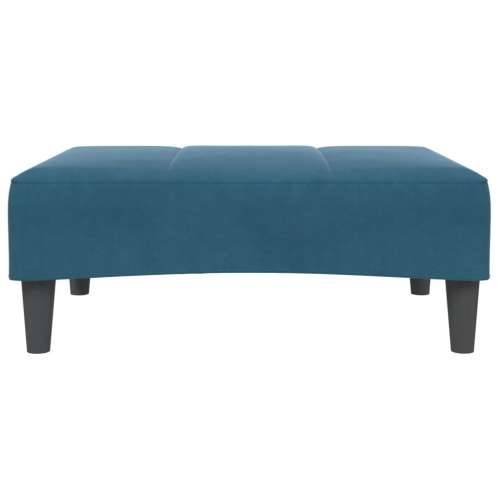 Tabure plavi 77x55x31 cm baršunasti - Plava 1 Cijena