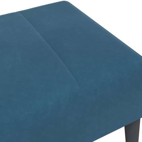 Tabure plavi 77x55x31 cm baršunasti - Plava 1 Cijena