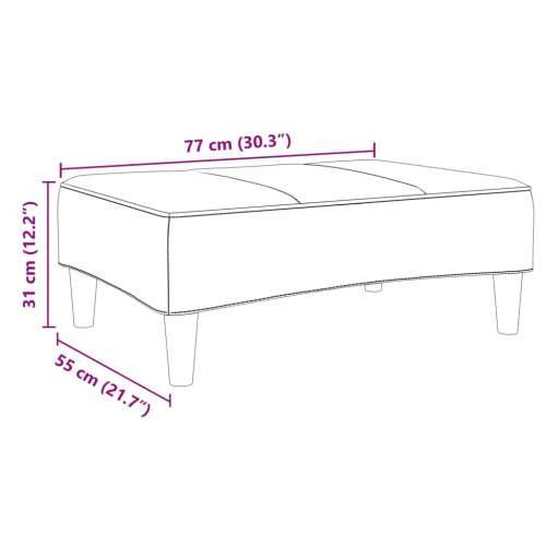 Tabure plavi 77x55x31 cm baršunasti - Plava 1 Cijena