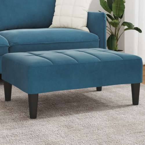 Tabure plavi 77x55x31 cm baršunasti - Plava 1 Cijena