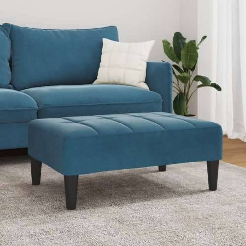 Tabure plavi 77x55x31 cm baršunasti - Plava 1 Cijena
