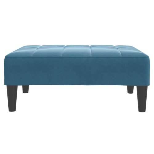 Tabure plavi 77x55x31 cm baršunasti - Plava 1 Cijena
