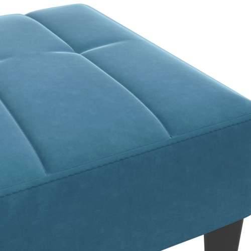Tabure plavi 77x55x31 cm baršunasti - Plava 1 Cijena