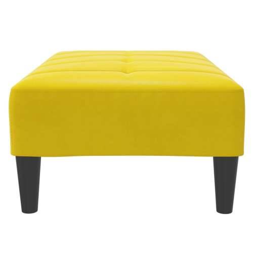 Tabure žuti 77x55x31 cm baršunasti - Žuta 1 Cijena
