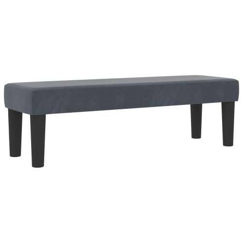 Box Spring Krevet s Madracem i Klupom Tamnosiva 180x200 cm Baršun Cijena