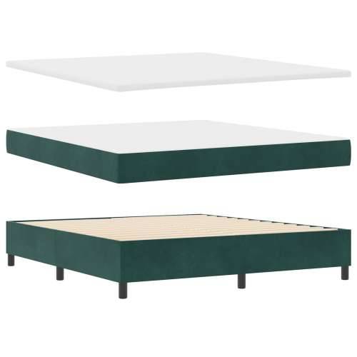 Krevet s box springom, madracem i klupom u tamnozelenoj boji 180x200 cm Cijena