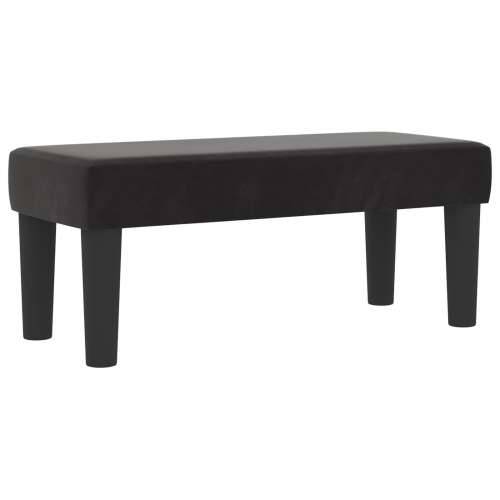 Box Spring Krevet s madracem i klupom Crni 100x200 cm Baršun Cijena