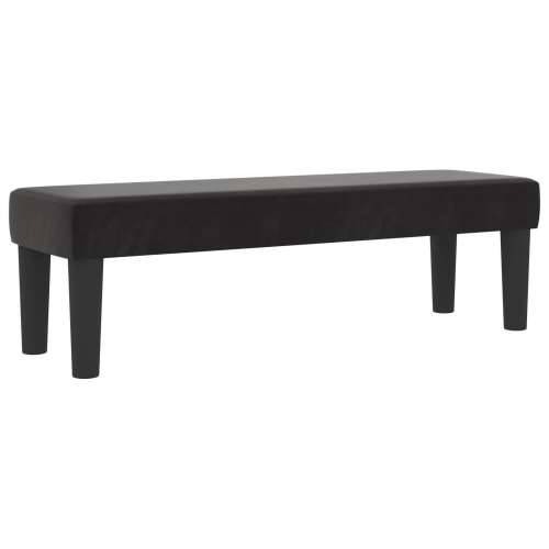Box Spring krevet s madracem i klupom crni 140x200 cm baršun Cijena