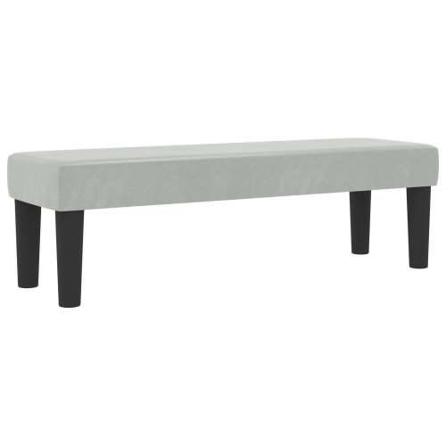 Box Spring Krevet s Madracem i Klupicom Svjetlosiva 180x200 cm Baršun Cijena