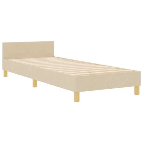 Krevetna konstrukcija Krem 80x200 cm Tkanina Cijena