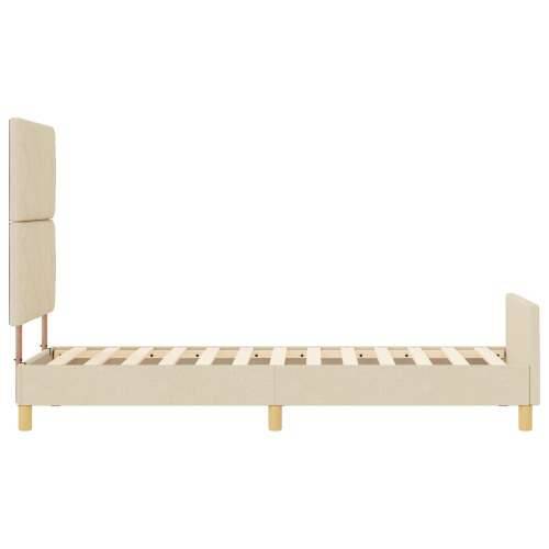 Krevetna konstrukcija Krem 80x200 cm Tkanina Cijena