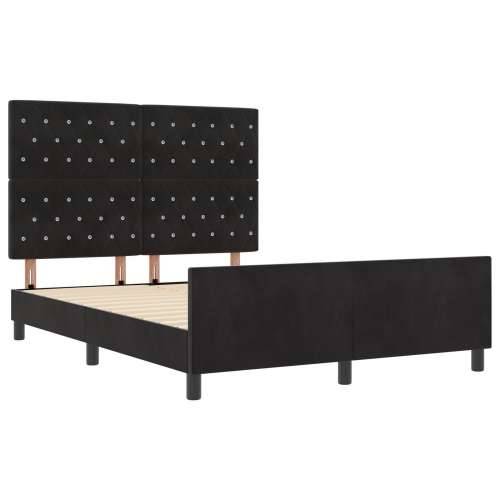 Krevetna konstrukcija Crna 160x200 cm Velvet Cijena