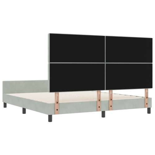 Krevetski okvir svjetlosiva 180x200 cm baršun Cijena