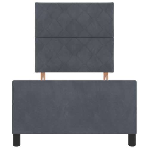 Okvir kreveta tamno sivi 100x200 cm baršun Cijena