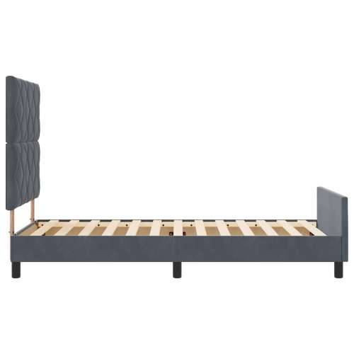 Okvir kreveta tamno sivi 100x200 cm baršun Cijena