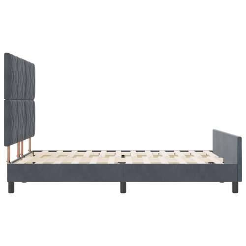 Krevet s okvirom Tamno siv 140x200 cm Baršun Cijena