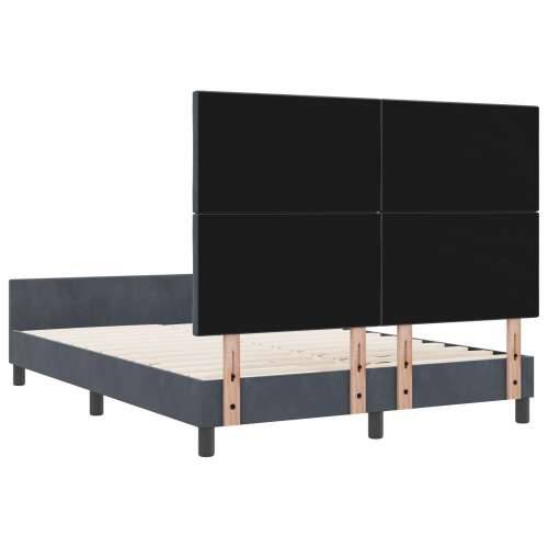 Krevet s okvirom Tamno siv 140x200 cm Baršun Cijena