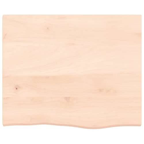 Zidna polica za Lavabo - Umivaonik od čelika i masivne hrastovine - Smeđa i bijela 60 x 50 x 2 cm 1 Trapez Cijena