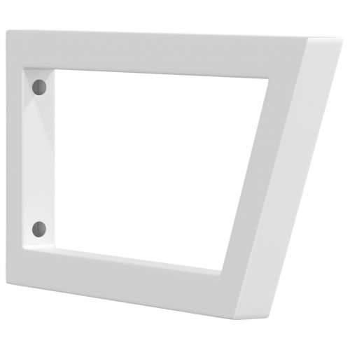 Nosači polica za Lavabo - Umivaonik 2 kom bijeli trapezni čelični - Bijela 20 x 45 cm 1 Trapez Cijena