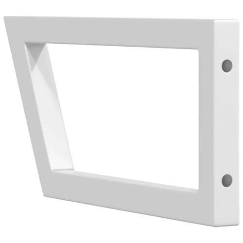 Nosači polica za Lavabo - Umivaonik 2 kom bijeli trapezni čelični - Bijela 20 x 45 cm 1 Trapez Cijena
