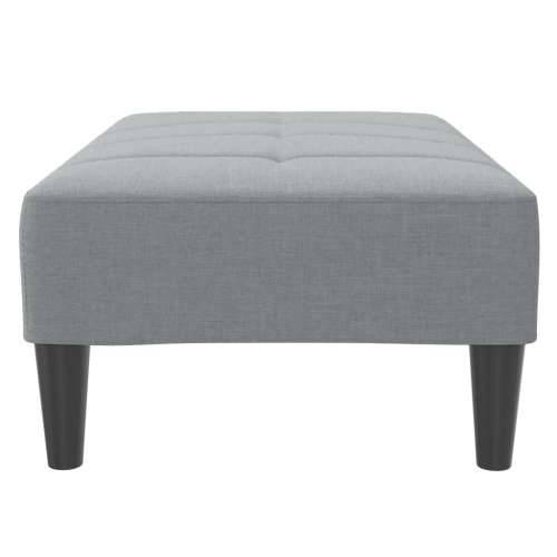 Tabure svjetlosivi 77x55x31 cm od tkanine - Svjetlosiva 1 Cijena