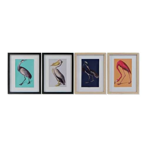 Slika DKD Home Decor S3013651 ptice Tropsko (35 x 2 x 45 cm) (4 kom.) Cijena