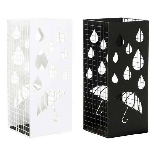 Stalak za kišobrane DKD Home Decor Crna Metal Bijela (19.5 x 20 x 47.5 cm) (2 pcs) Cijena