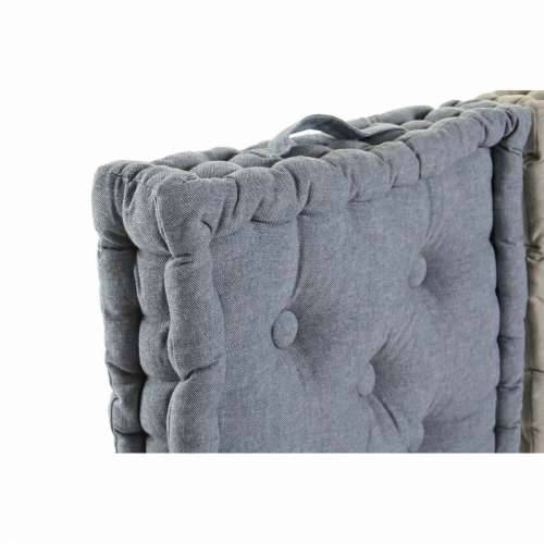 Jastuk DKD Home Decor podni Siva Plava Pamuk Mornarsko plava (38 x 38 x 8 cm) (3 pcs) Cijena