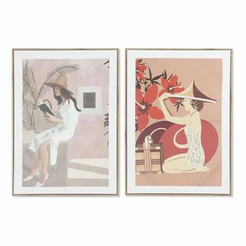 Slika DKD Home Decor Dama (2 kom.) (50 x 3 x 70 cm) Cijena