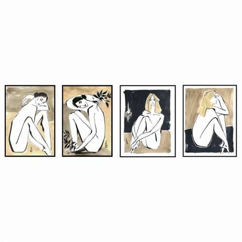Slika DKD Home Decor Dama moderan (50 x 2,8 x 70 cm) (4 kom.) Cijena
