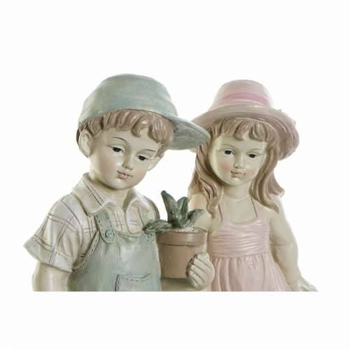 Ukrasna figura DKD Home Decor Plava Roza Smola Dijete (18 x 15 x 41 cm) (2 pcs) Cijena