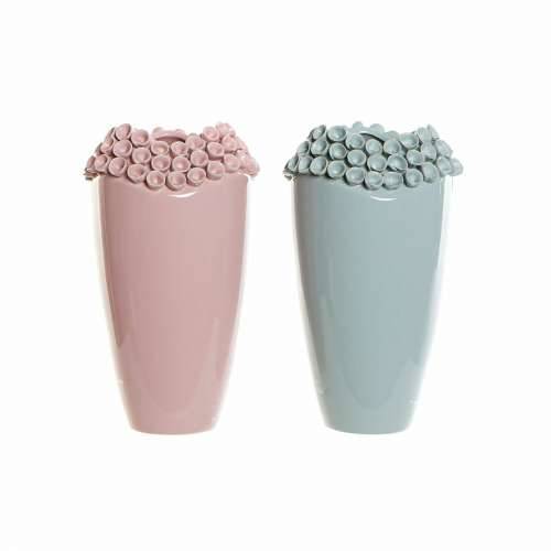 Vrč DKD Home Decor Roza Turkizno Gres Keramika Mediteran (2 pcs) (19 x 19 x 33 cm) Cijena