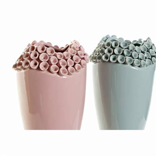Vrč DKD Home Decor Roza Turkizno Gres Keramika Mediteran (2 pcs) (19 x 19 x 33 cm) Cijena
