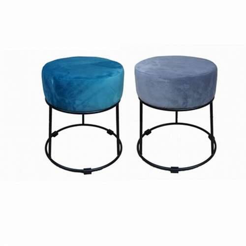 Naslonjač za Noge DKD Home Decor Crna Siva Metal Turkizno Poliester (36 x 36 x 37 cm) (2 kom.) Cijena