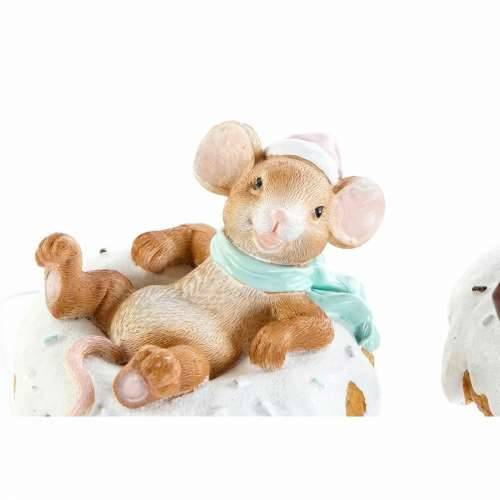 Ukrasna figura DKD Home Decor Smola Miš (2 pcs) (11.5 x 11 x 8 cm) Cijena