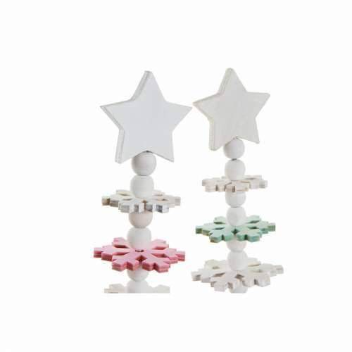 Pom de Crăciun DKD Home Decor Drvo MDF (2 pcs) (11 x 11 x 41 cm) Cijena