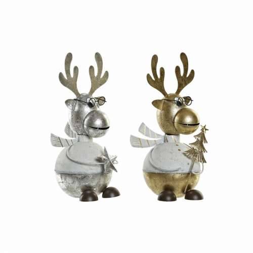 Božićni ukras DKD Home Decor Metal Sob (14 x 13 x 27 cm) (2 pcs) Cijena