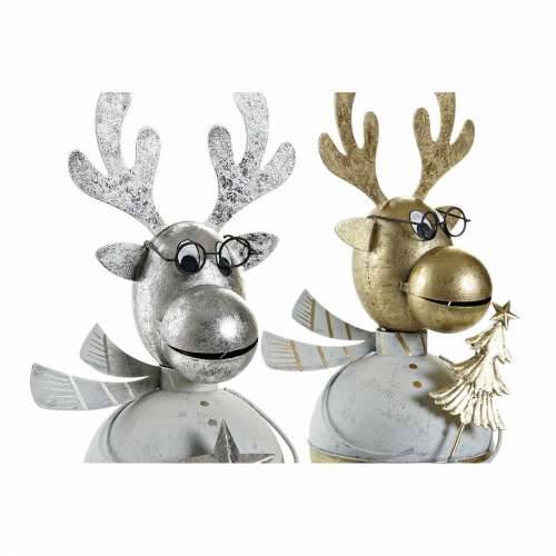 Božićni ukras DKD Home Decor Metal Sob (14 x 13 x 27 cm) (2 pcs) Cijena