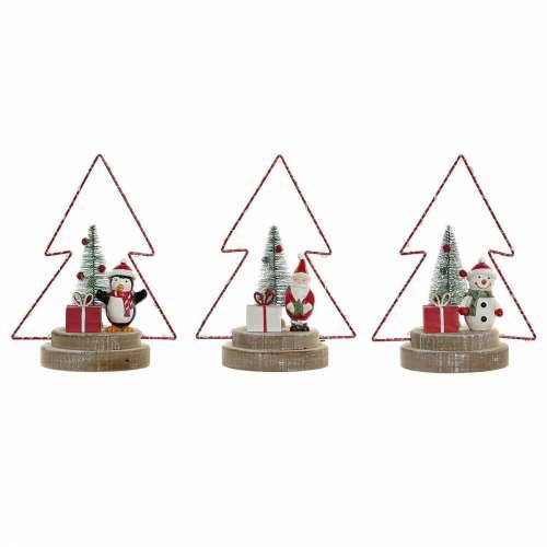 Božićni ukras DKD Home Decor drvo Metal Drvo (17 x 11 x 21 cm) (3 pcs) Cijena
