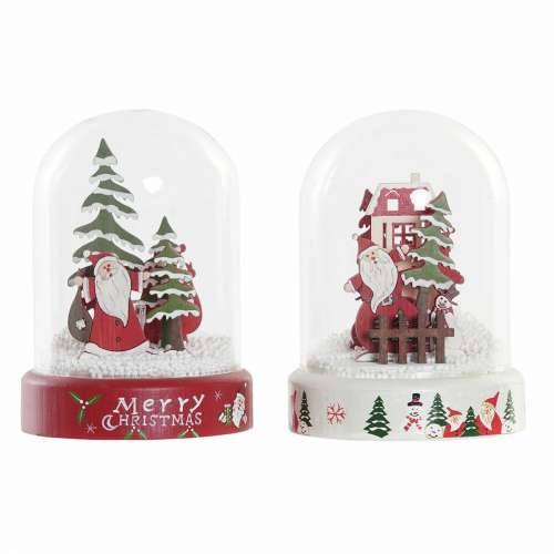 Božićni ukras DKD Home Decor Smola Kristal Djeda Mraz (2 pcs) (9 x 9 x 11 cm) Cijena