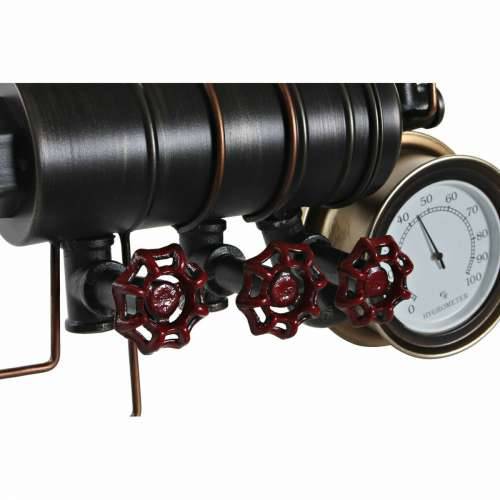 Zidni sat DKD Home Decor Crna Crvena Željezo zlatan (2 pcs) (46 x 13 x 58 cm) Cijena