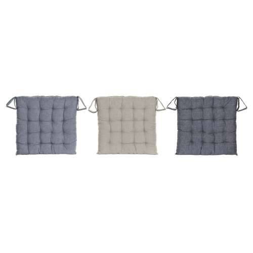 Jastuk za stolice DKD Home Decor Bež Plava Poliester Pamuk Aluminij Mornarsko plava Mediteran (3) (38 x 38 x 6 cm) (3 kom.) Cijena