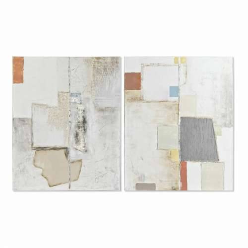 Slika DKD Home Decor Apstraktno (80 x 3,7 x 100 cm) (2 kom.) Cijena