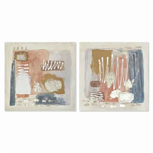 Slika DKD Home Decor Apstraktno Kolonijalni (60 x 2,8 x 60 cm) (2 kom.) Cijena