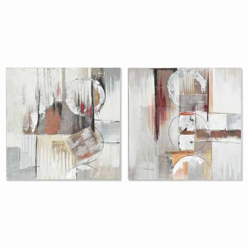 Slika DKD Home Decor Apstraktno (60 x 2,8 x 60 cm) (2 kom.) Cijena