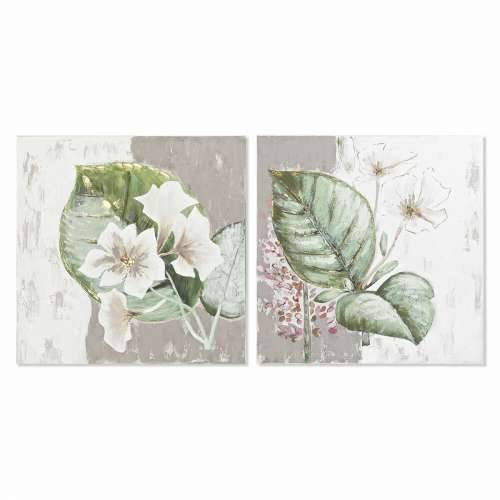 Slika DKD Home Decor Tropsko Biljni list (80 x 3,5 x 80 cm) (2 kom.) Cijena