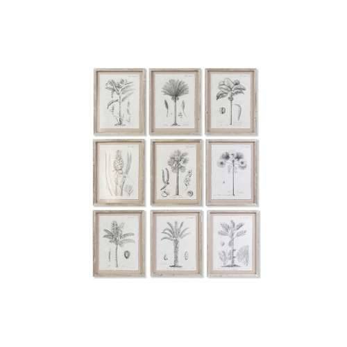 Slika DKD Home Decor Dlanovi Kolonijalni (35 x 1,8 x 45 cm) (9 kom.) Cijena