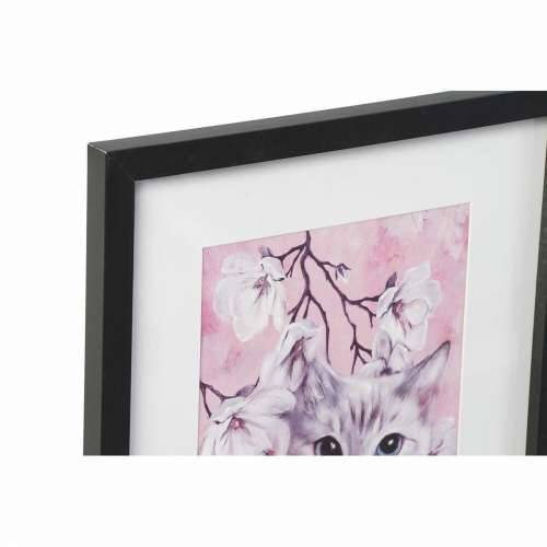 Slika DKD Home Decor Mačke (35 x 2,5 x 45 cm) (35 x 2 x 45 cm) (4 kom.) Cijena