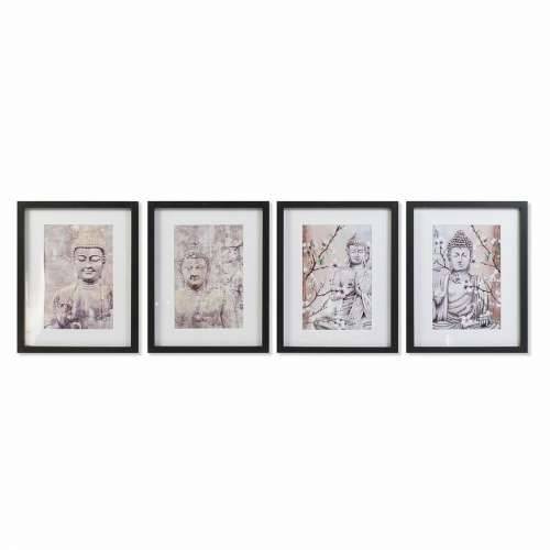Slika DKD Home Decor Buda Orijentalno (35 x 2,5 x 45 cm) (35 x 2 x 45 cm) (4 kom.) Cijena