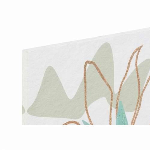 Platno DKD Home Decor Ziedi (60 x 1,8 x 60 cm) (4 kom.) Cijena